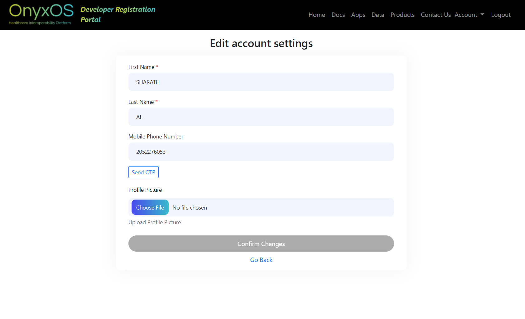 Regiatration Page