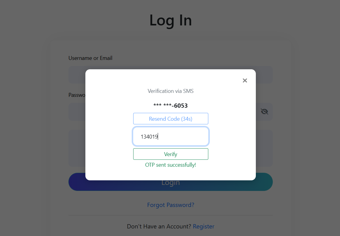 Regiatration Page