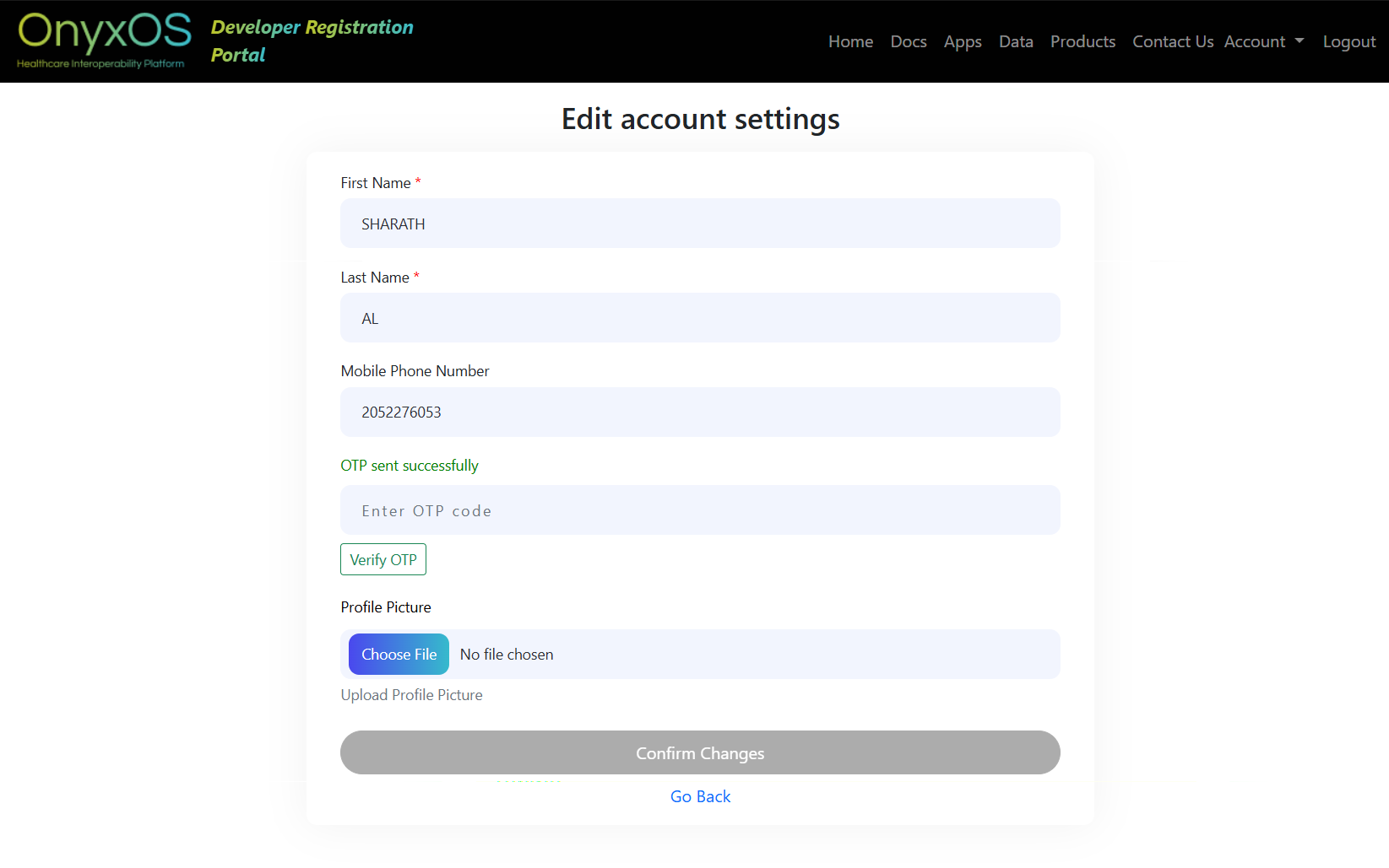 Regiatration Page