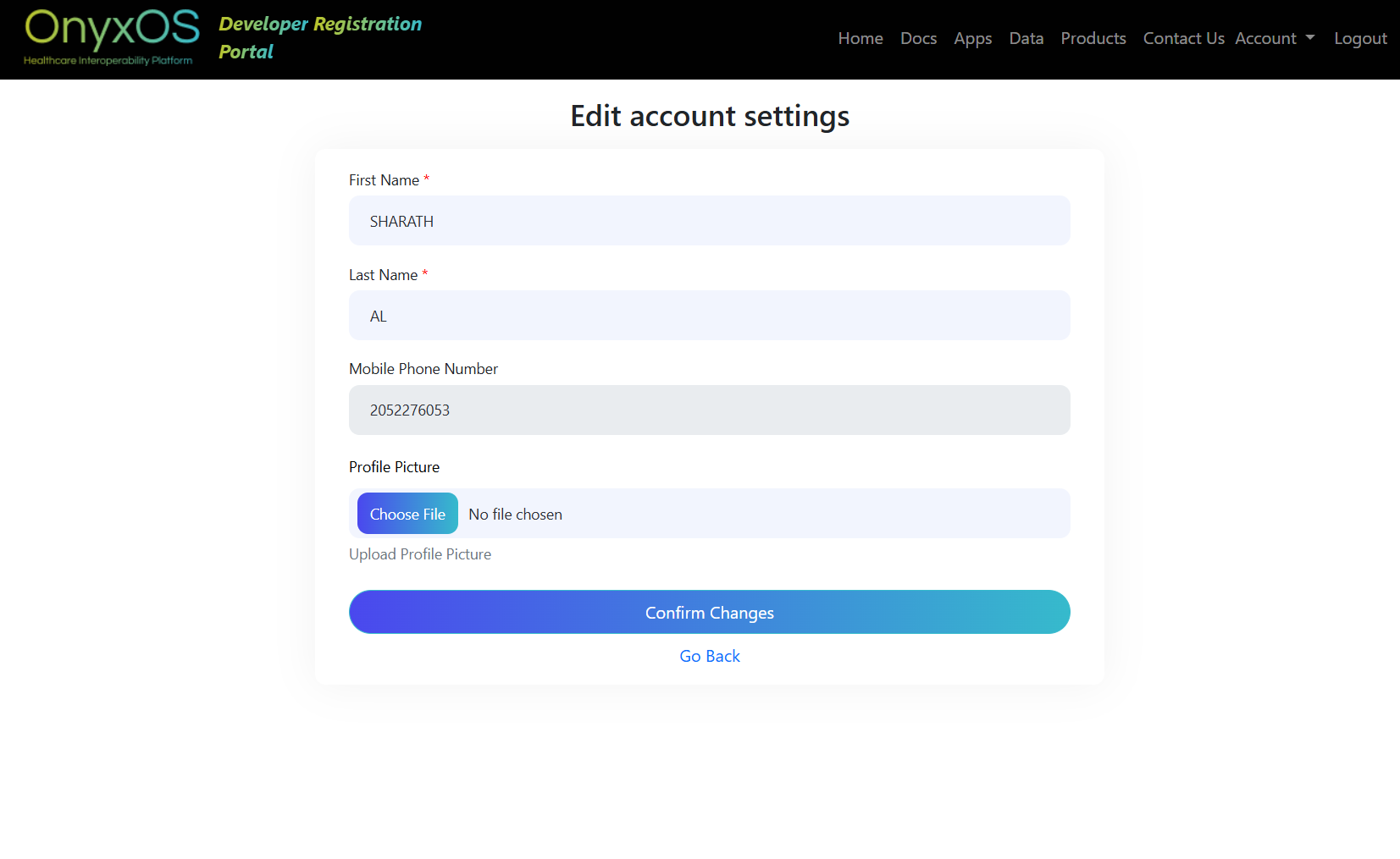 Regiatration Page