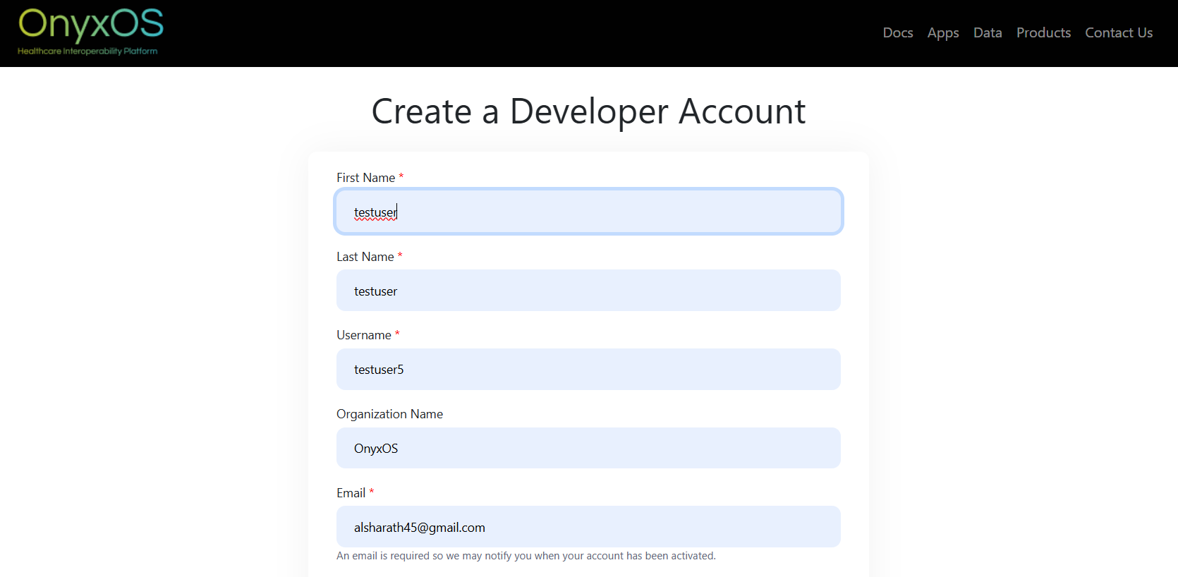 Regiatration Page