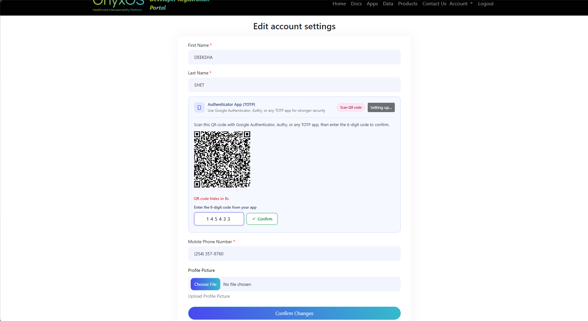 Enter 6-digit code